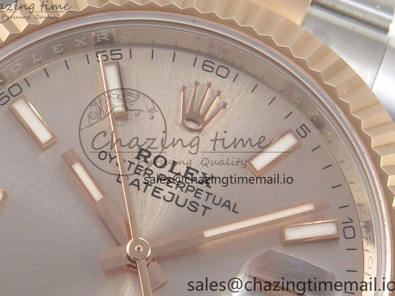 0127 Sporty DateJust 41 126331 SS RG ARF 1:1 Best Edition RG Stick Dial on Oyster Bracelet SH3235 (Weighted) 197